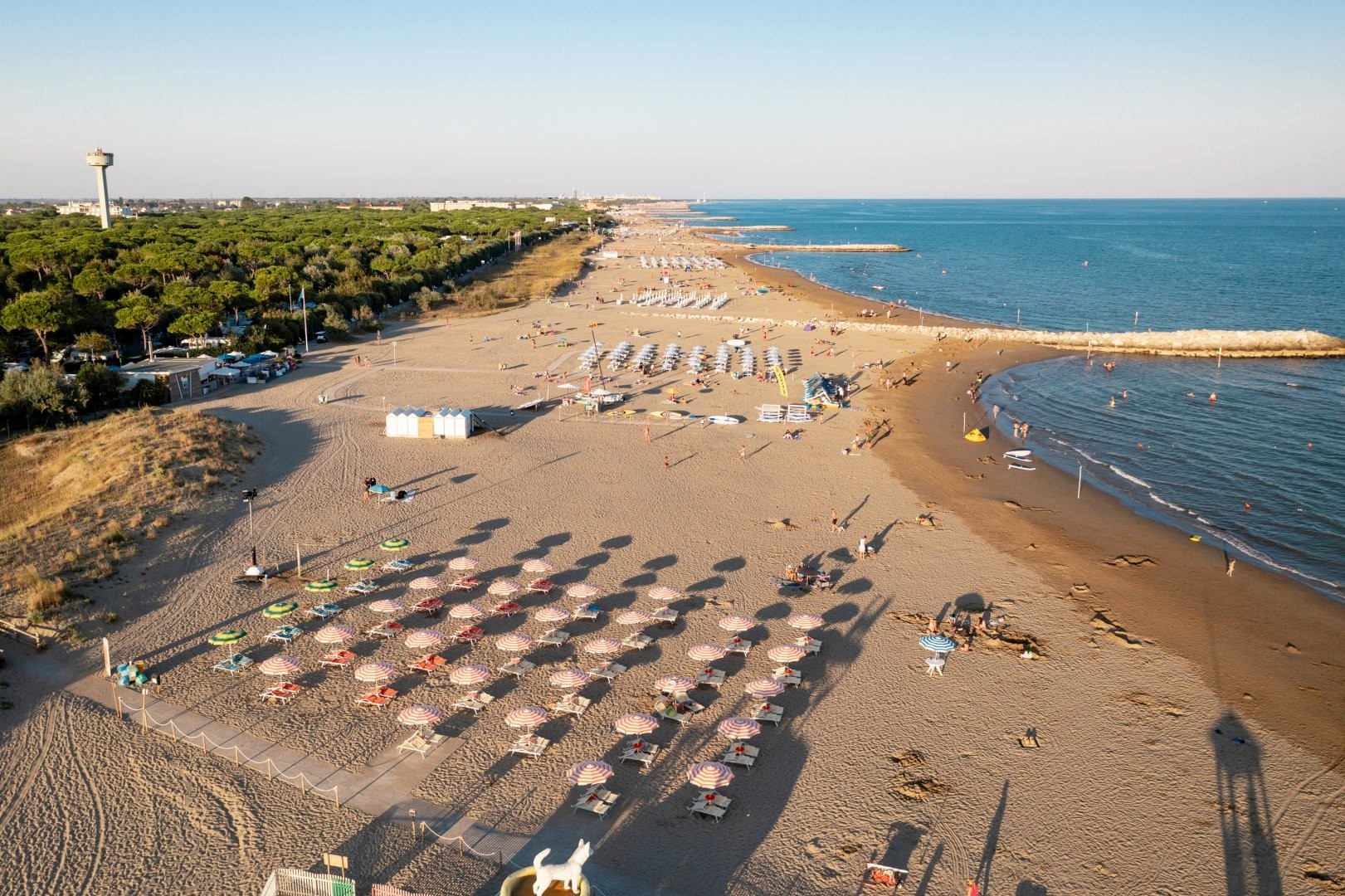 Camping Union Lido, directly to the beach