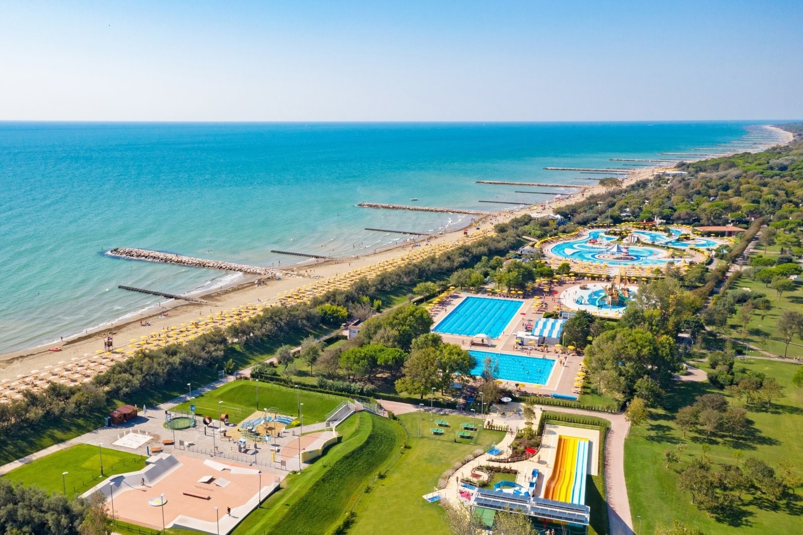 Camping Pra delle Torri direkt am Strand